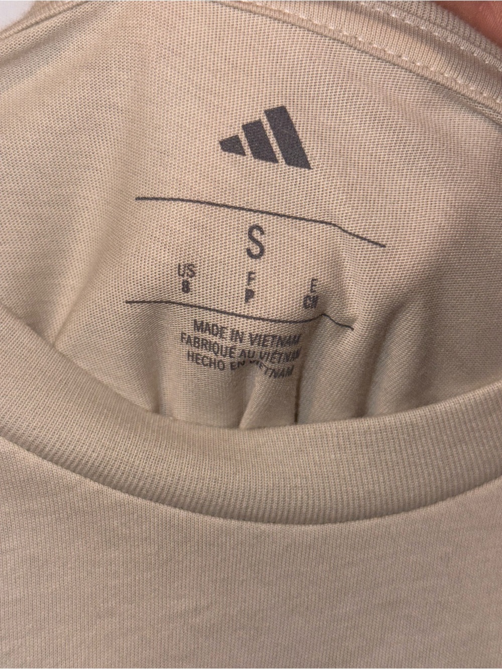 adidas Boys 2-Piece T-Shirt & 3-Stripes Shorts Set S 8 NWT Beige